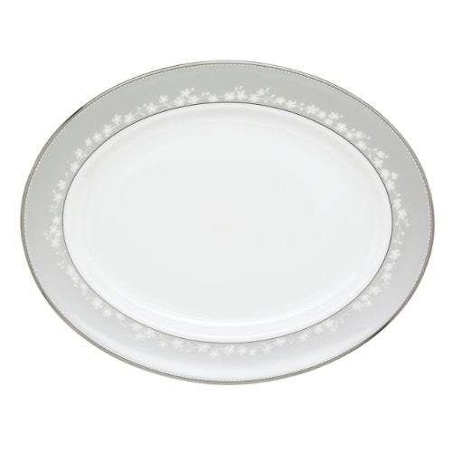 Bellina 16" Oval Platter (Oval Platter, 16-in / Lenox Bellina Platinum Fine Dinnerware)