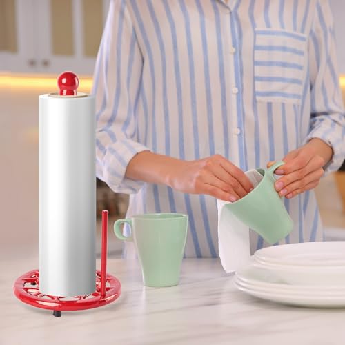 Cast Iron Paper Towel Holder (Red)
