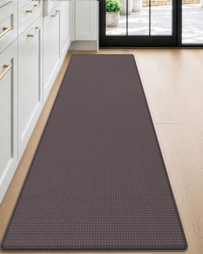 Kitchen Floor Mats Cushioned Anti Fatigue (Brown / 59"l X 17"w X 0.4"th)