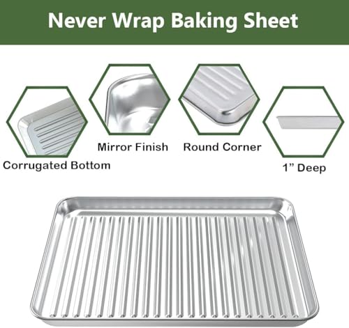 Half Baking Sheet Pan Cooling Rack Set
