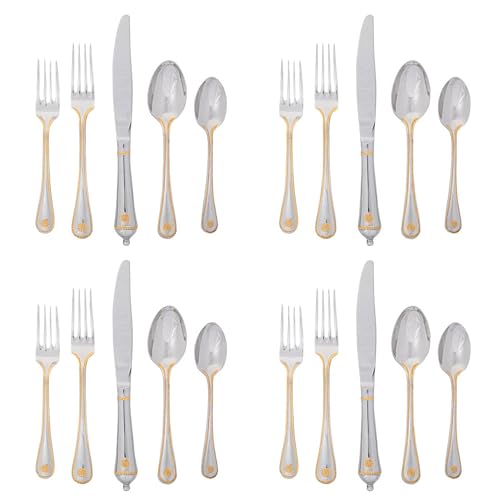 Berry & Thread 20pc Place Setting (20pc / Polished with Gold)