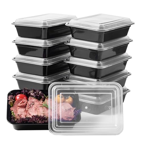 FULIGN 24 oz Meal Prep Containers With Lids Reusable 150 Pack Extra (24S-150)