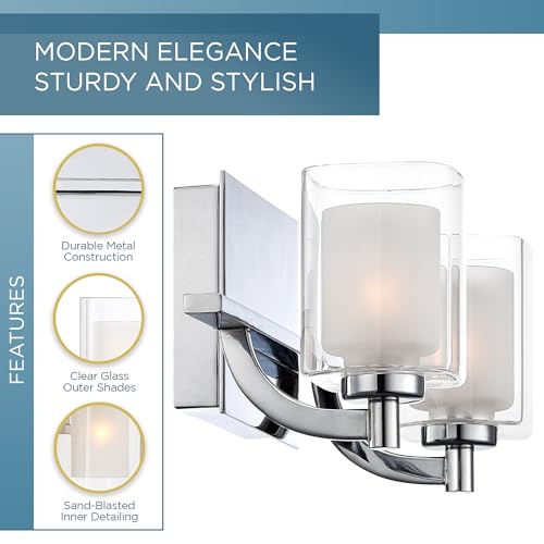Kolt 13" LED Vanity Light (2-Light / Polished Chrome)
