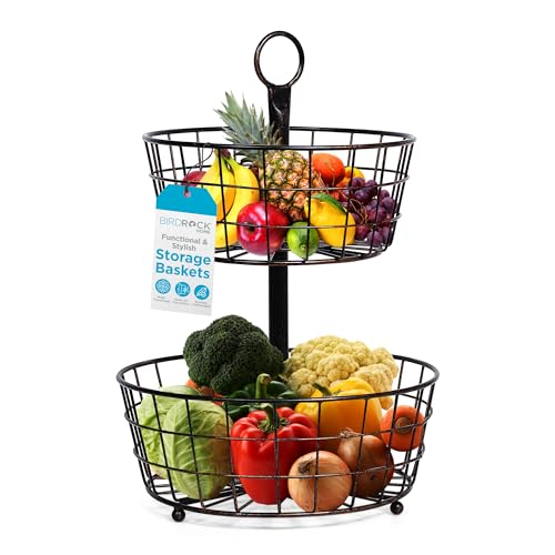 2 Tier Wire Fruit Basket (2 Basket)