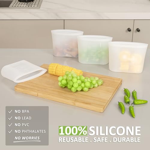 Reusable Snack Bags (Translucent | X-Small | 4 Pack)