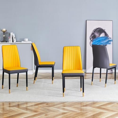 Modern Dining Chairs Set (B- Orange)