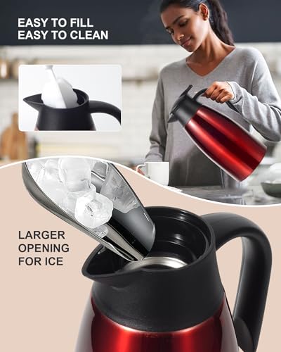 70oz Thermal Coffee Carafe (Red / 71 Ounces)