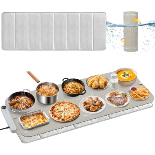 Warming Mat for Food (Khaki / XXL: 45.3''×15.8'')