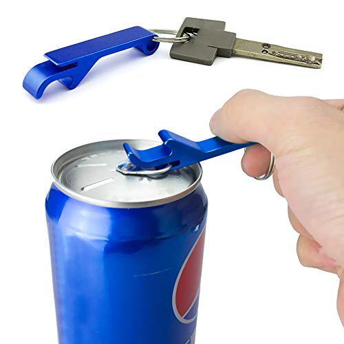 100pcs Personalized Bottle Opener Keychain Custom Aluminum Beer Bottle Opener Engraved Any Text (100 Count)