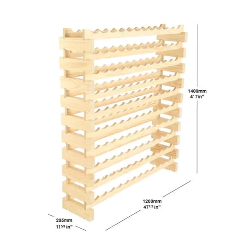 120 Bottle Wine Rack Dark Stain (Dark Stain)