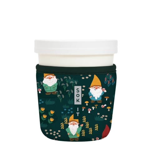 IceCreamSok Insulated Neoprene Cover (Rollin' with my Gnomies / Fits Tapered Pints)