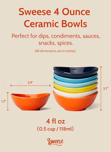 4 oz Very Small Porcelain Bowls (6 Count)