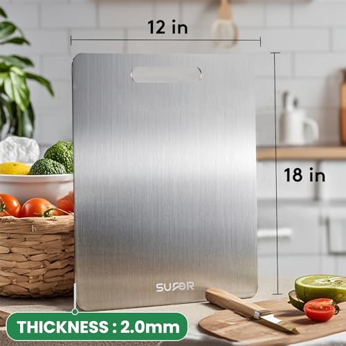 2 Pack Titanium Cutting Board (XL:18*12 Inches)