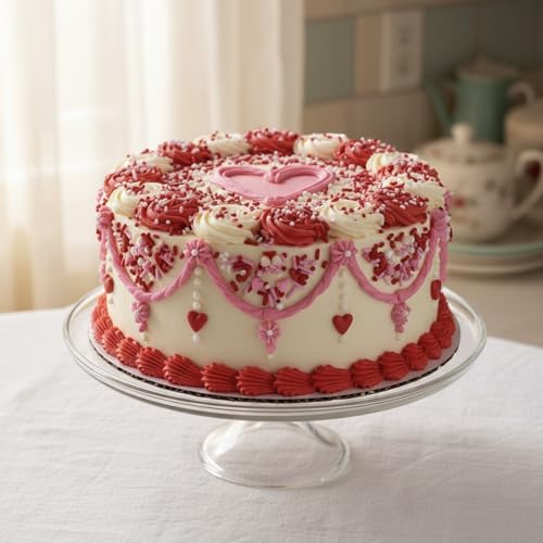 Valentine Sprinkles for Baking (White, pink, red)