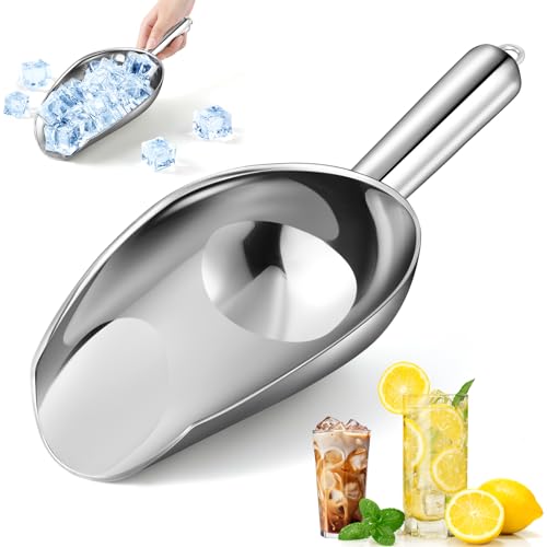 18oz Stainless Steel Ice Scoop for Freezer