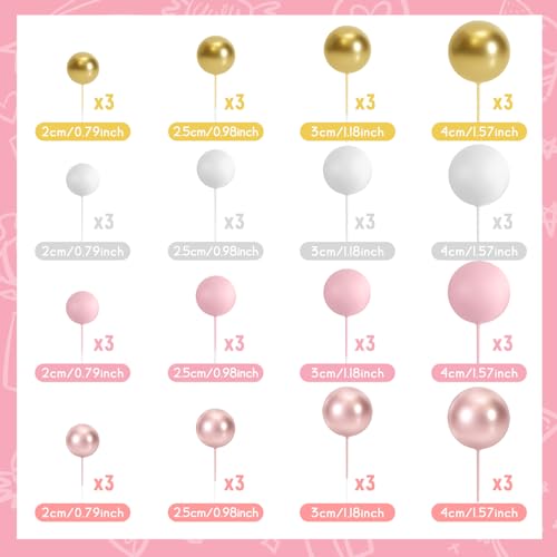 48 Pcs Cake Topper Decorations (48 Count)