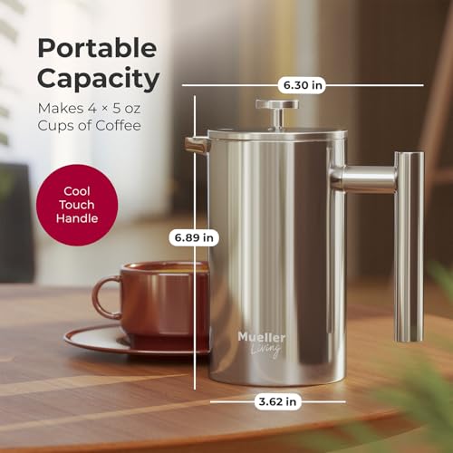 Living French Press Coffee Maker 20oz (20 Oz)