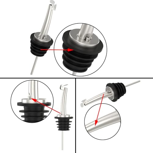 20 Pcs Oil Spout Liquor Bottle Pourer Spouts for About 3 (Flip Top (Pack of 20))
