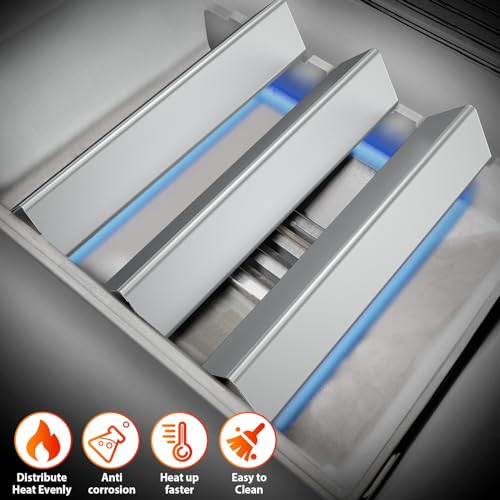 7635 15.3 Inch Flavorizer Bars for Weber Spirit I and II 200 Series Replacement Parts (15.3"×3.5"×2.52" - 7635 Spirit 200)