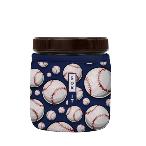 IceCreamSok Insulated Neoprene Cover (Baseball / Fits Talenti 16oz Pints)