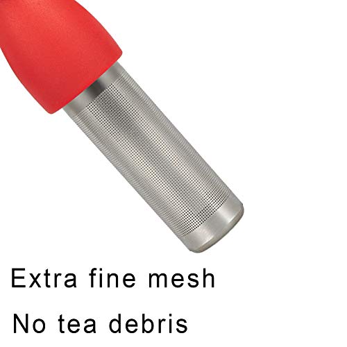 Cute Tea Infuser for Loose Leaf Tea (Red)