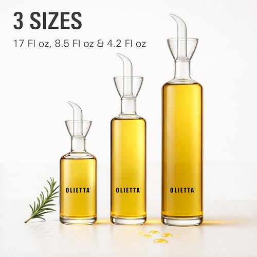 Olive Oil Dispenser Bottle 8.5 fl oz (8.5 Ounces)