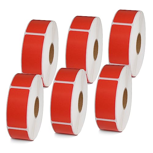 1" x 2" 25 mm x 51 mm (1 in x 2 in / Red)