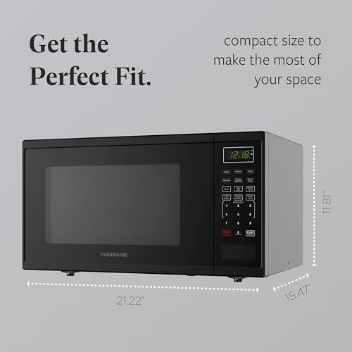 1.1 Cu. Ft. Countertop Microwave Oven (1.1 Cu. Ft / Black)