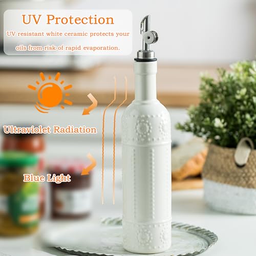 Olive Oil Dispenser Bottle with Spout (17 OZ - Point)