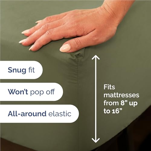 Full Size 4 Piece Sheet Set (15 - Sage Green / Full)