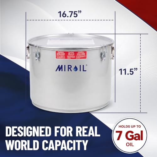 Oil Grease Bucket & Filter Pot (#60L-7Gal)