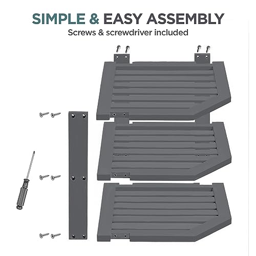 Grey Plate Organizer for Cabinet