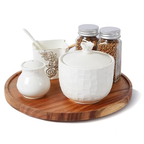 12 inch Acacia Wood Lazy Susan Organizers