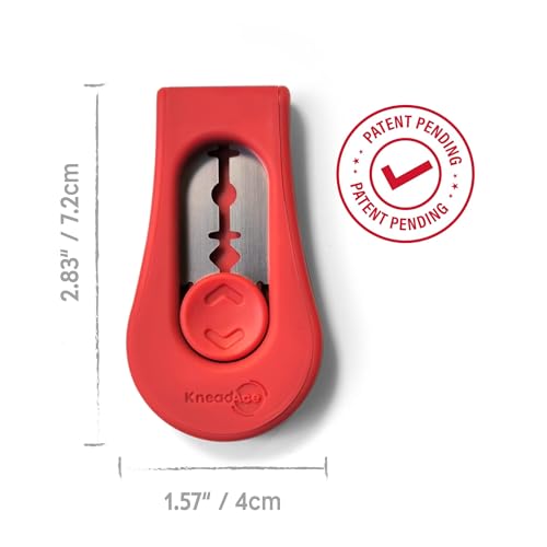 Upgraded Extractable & Magnetic Bread Lame Dough Scoring Tool (Red)