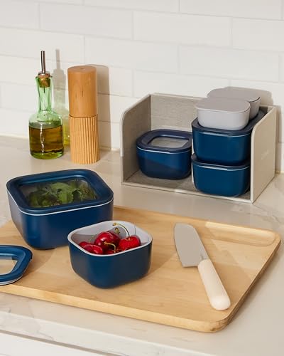 22 Piece Glass Food Storage Set (Cream / Food Storage Set (22x))