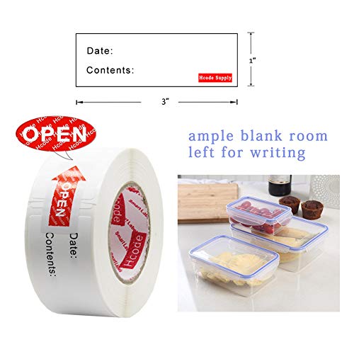 1 x 3'' Self Adhesive Removable Freezer Food Storage Labels (300 Count)