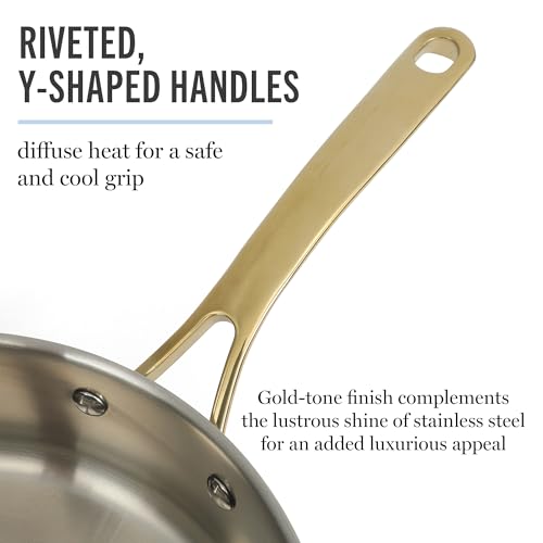 Castelle 10 Piece 18 (Stainless Steel w/ Gold (10pc Set))