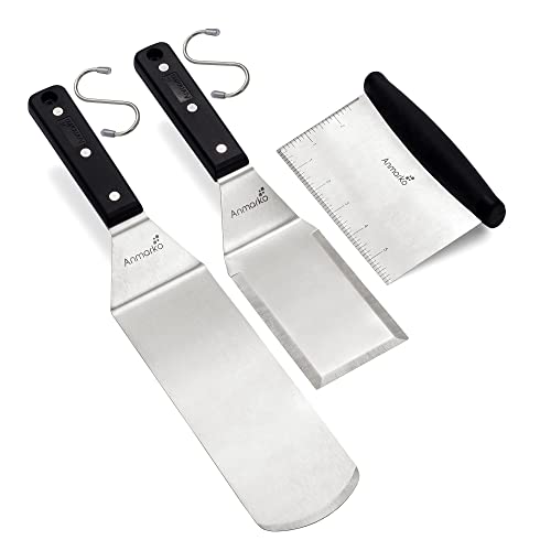 Metal Spatula Stainless Steel Scraper (ABS plastic handle set)