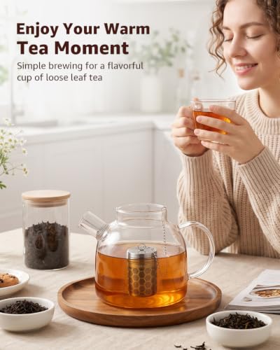 Tea Infusers Extra Fine Mesh Tea Strainers for Loose Tea (Small × 1 / Hexagon)
