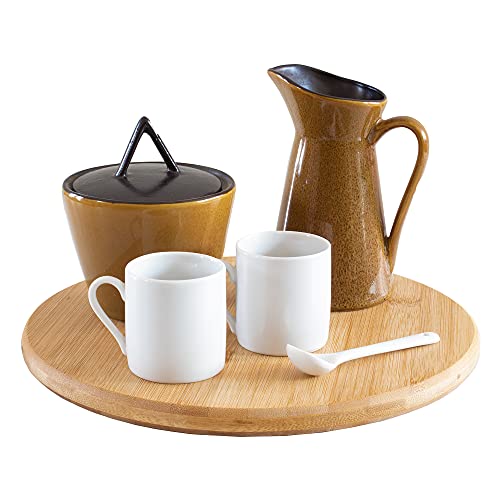 10 Inch Bamboo Lazy Susan Turntable for Kitchen (10" Lazy Susan)