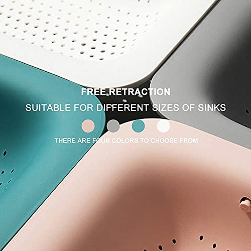 Collapsible Sink Colanders and Strainers Basket Over the Sink Colander Collapsible Colander Extendable Plastic Fruit Vegetable Strainer Drainer Basket for Kitchen