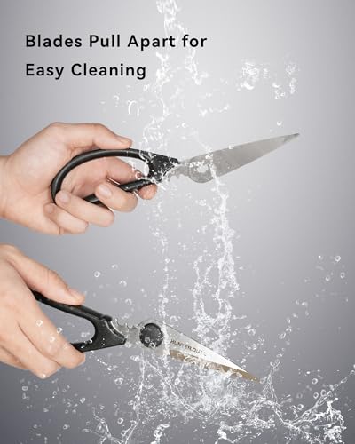 Kitchen Scissors for Food (Black / 8.26 Inch)