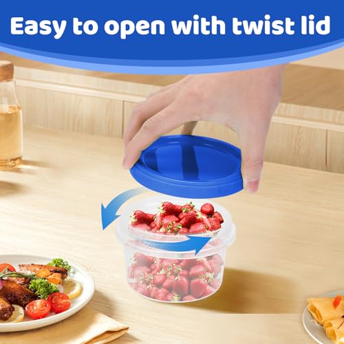 Freezer Containers with Twist Top Lids (16oz-16 pack)