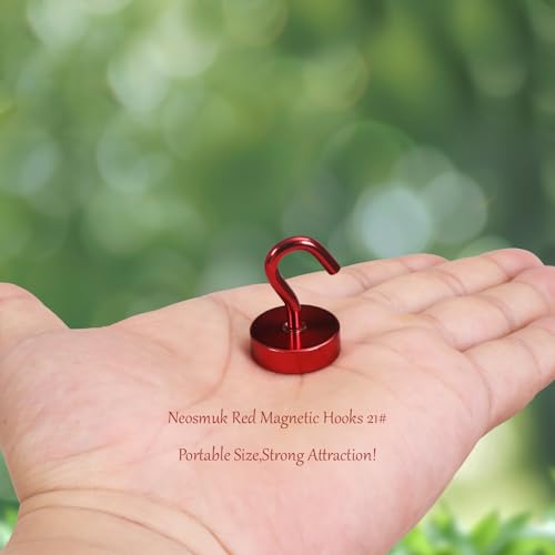 Magnetic Hooks Steel Tube Design for Cruise (Red / 40lb Magnetic Hooks)