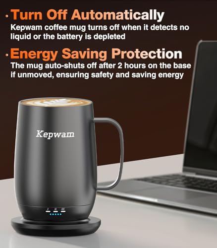 Heated Coffee Mug T2 (Black / 20oz)