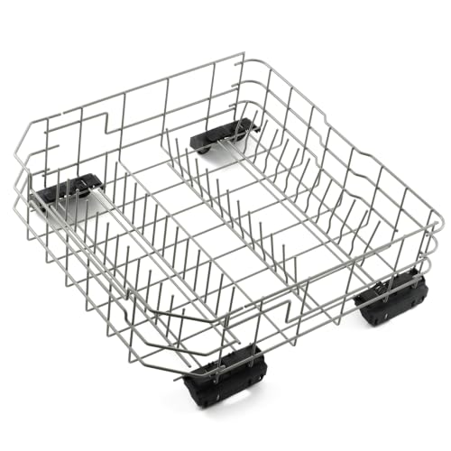 Upgraded WD28X34744 WD28X26099 Lower Rack Replacement Parts for GE Dishwasher Dishrack 20.7'' D x 21.6'' W GE GDF510PSM0SS GDF510PSJ0SS GDF510PSR0SS WD28X24396 Bottom Drawer Tray Assembly 1 Pack (21.6‘’ x 20.7'' x 8'')