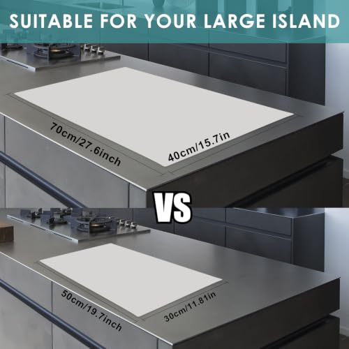 Extra Large Silicone Table Mat (06-light Gray / 27.6"L x 15.7"W)