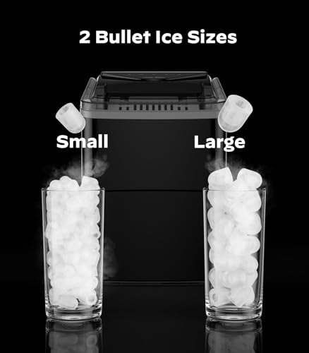 Smart Countertop Ice Maker (Black-APP / 26lbs)