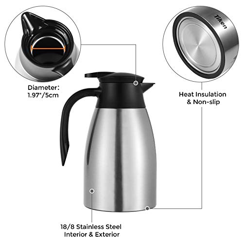 51 Oz Thermal Coffee Carafe (Silver / 51 Ounces)