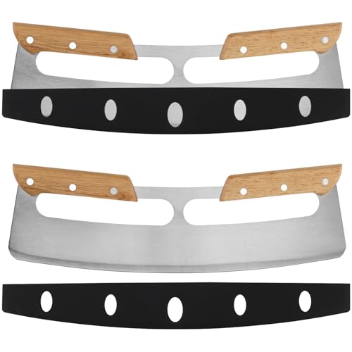 2 PCS 14 Inch Stainless Steel Pizza Cutter Rocker